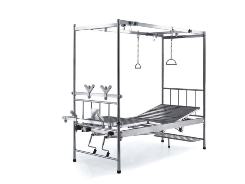 XF8071 不锈钢手动双摇骨科床