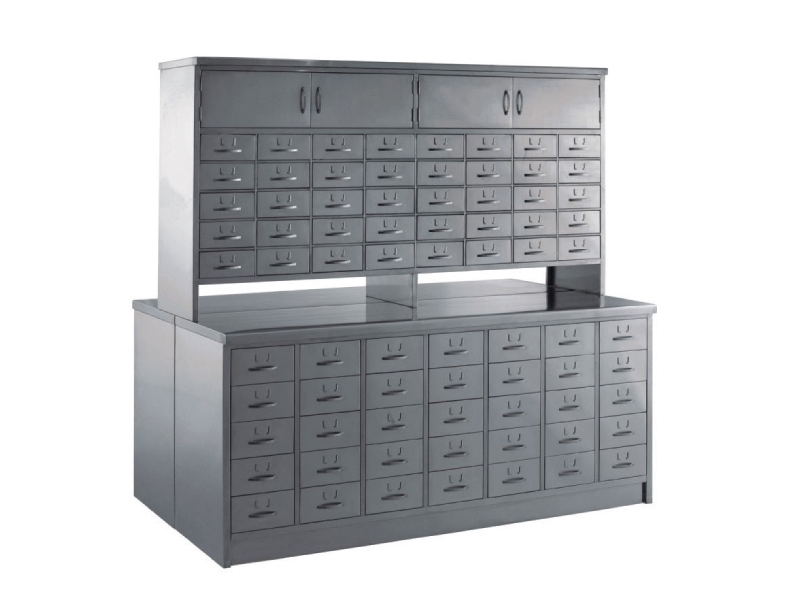 XF406 不锈钢双面中药调剂柜